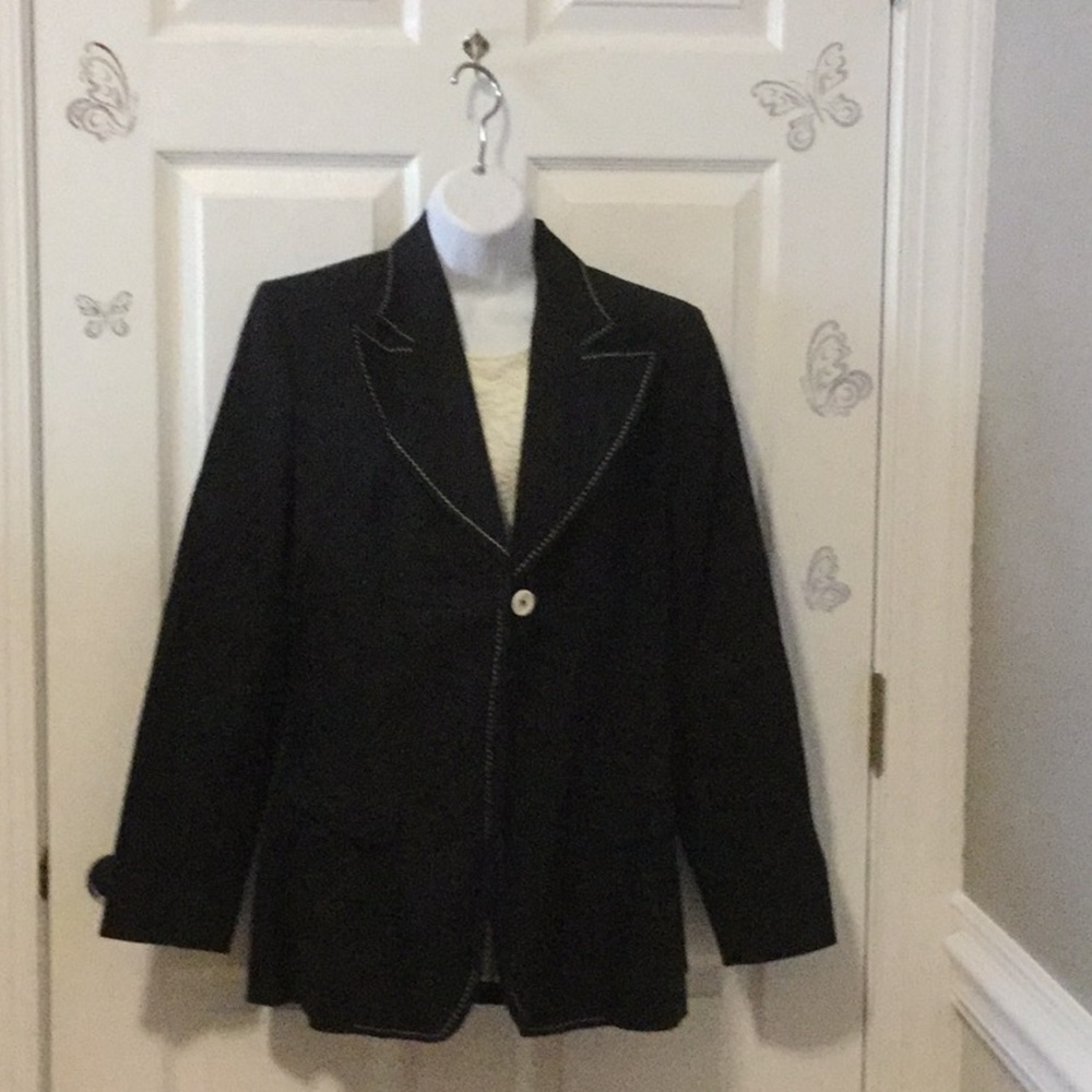 Black Blazer, Fully Lined, Harve Benard